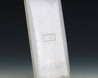 Japanese 950 Sterling Silver Long Cigarette Case