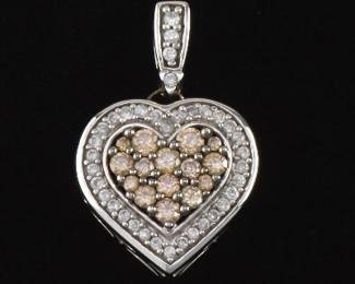 Ladies Diamond Heart Pendant