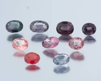 Multiple Unmounted 19.50 Ct Total Oval Cut Multicolor Spinel Gems