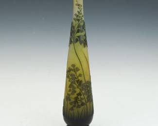 Galle Cameo Glass Vase