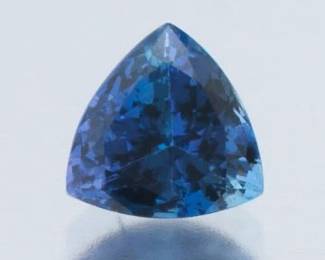 Unmounted 2.61 Ct Trillion Cut Tanzanite Gem