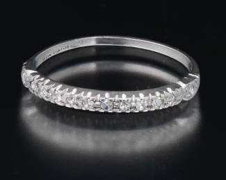 Ladies Art Deco Platinum and Diamond Band