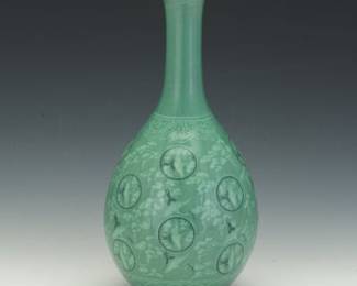 Korean Flying Crane Vase