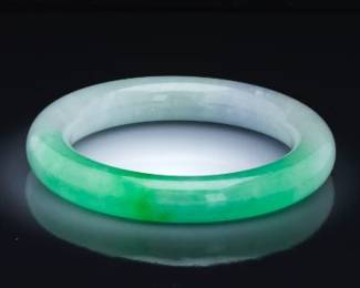 Ladies Jade Bangle Bracelet
