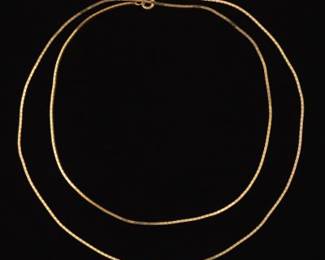 Ladies Box Link Chain Necklace