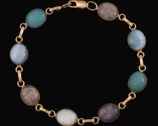 Ladies Scarab Bracelet