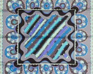 Emilio Pucci Silk Scarf, Florence Italy, Exclusively for Saks Fifth Avenue