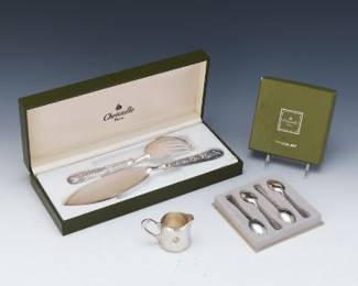 A Grouping of Christofle Silverplate Utensils