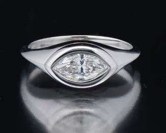 Ladies 0.72 Carat Marquis Cut Diamond, GIA Report