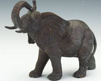 Bronze Elephant Figurine
