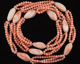 Ladies Angel Skin Coral Necklace