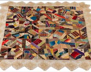 Silk and Velvet Crazy Quilt