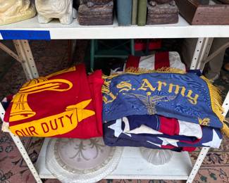 Vintage US Army Flags