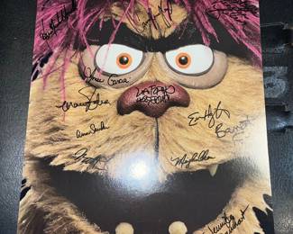 Avenue Q poster, signed by the cast