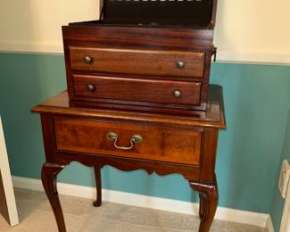 "Hickory" Silver chest (under the silver flatware chest)