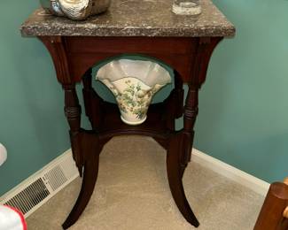 Antique marble topped table