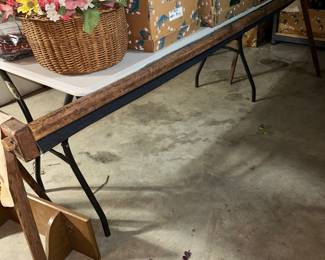 Antique quilting table 
