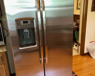 Side by Side Stainless Steel Fridge