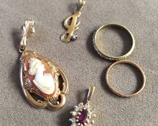 Some gold pieces