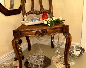 One of 8 antique French chairs ( Louis XV)