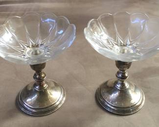 Vintage sterling candle sticks