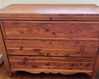 Amazing Antique Cedar Dresser w Lift Top