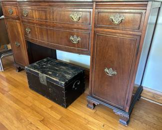 Bow Front Buffet and Awesome Antique Asian Chest
