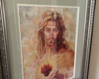 Sacred Heart of Jesus Lithograph
