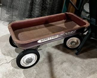 Vintage Sears Roebuck Happy Time Metal Wagon