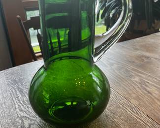 Green Handblown 11"