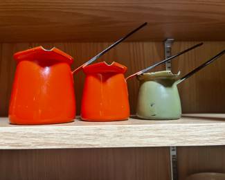 Vintage Enamel Ladel Set
