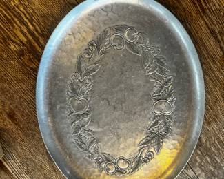 Aluminum Handled Platter 20" from outside of each handle
