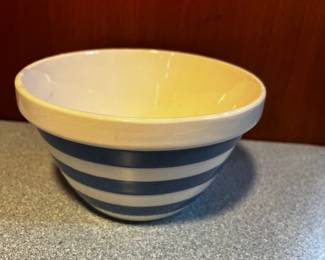 Blue Stripe Bowl, #48 Made in England