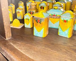 miniture canister spice set japan