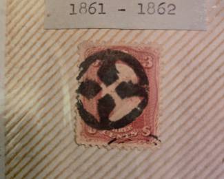 Very Early US stamps part of a large collection