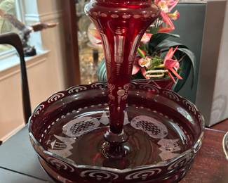 "CUT TO CLEAR' RUBY EPERGNE