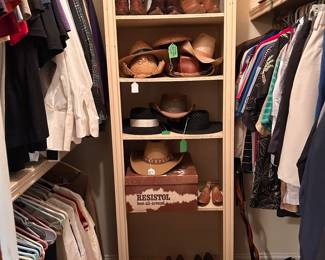 MEN'S HATS, BOOTS, CLOTHES