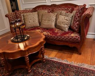 VICTORIAN ERA HIGH BACK SOFA
