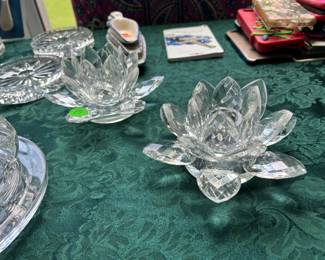 Clear Glass candlesticks