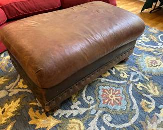 Leather Ottoman
