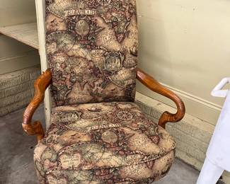 Geography Rolling Office Chair