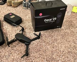 VR headset and Drone