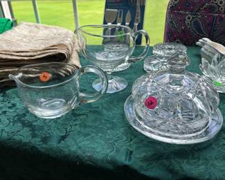 Assorted glass dishes
