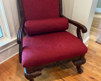Pair of red chairs