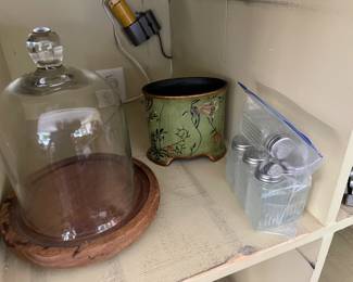 Assorted serving dishes