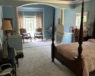 Master bedroom with sitting area