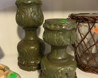 Handcarved Candlesticks