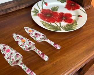 Serving utensils and dishes