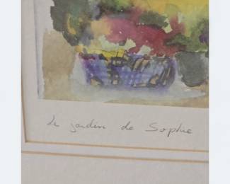 Sophie's Garden by Pierre Jean LLado Signed Print