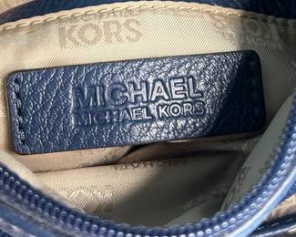 Michael Kors Trifold Navy Blue Clutch Wallet
